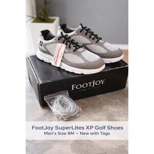 FootJoy SuperLites XP Golf Shoes NWT Men’s Size 8M Gray Lightweight Athletic